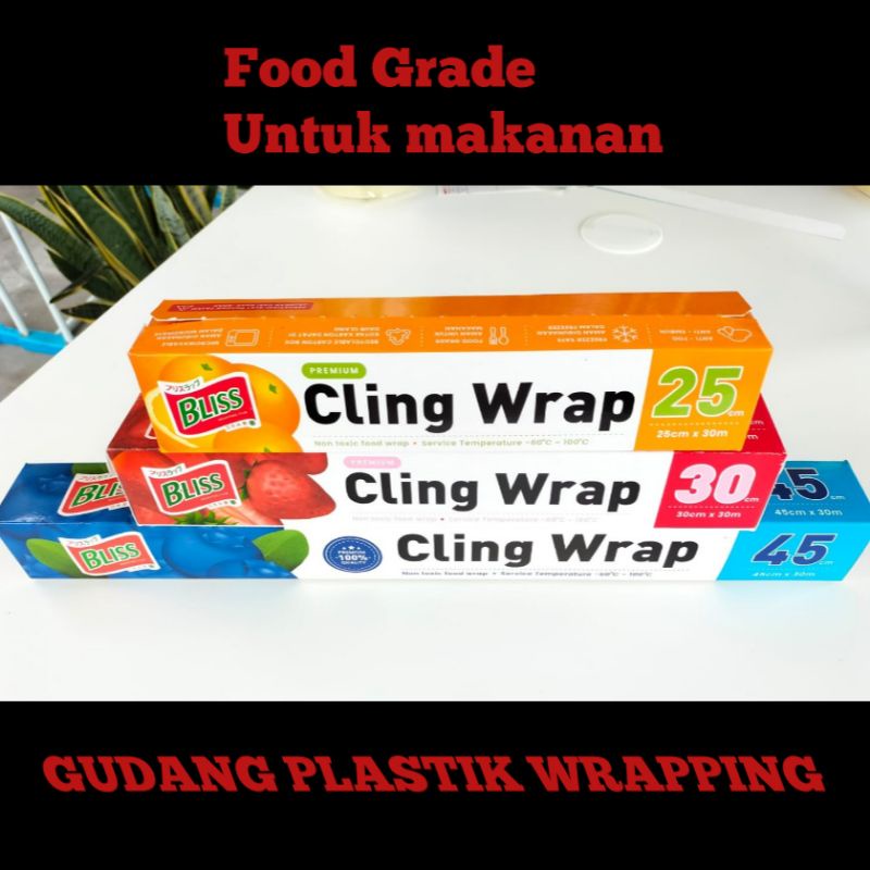 Jual PLASTIK WRAPPING BOX MAKANAN FOOD GRADE PLASTIC WRAP REPING