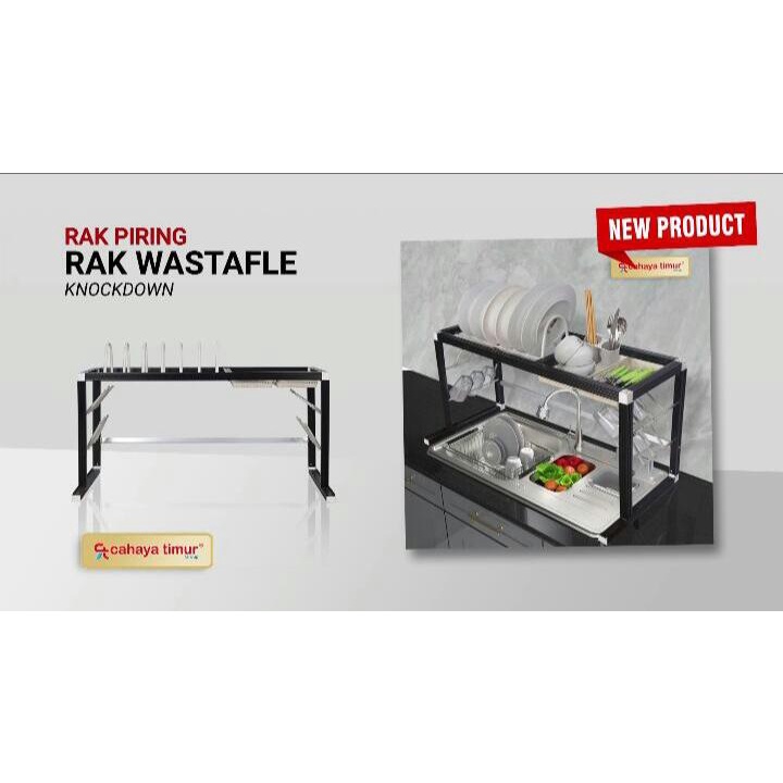 Jual Rak Dapur Stainless Hitam Rak Wastafel Rak Piring Dan Peralatan