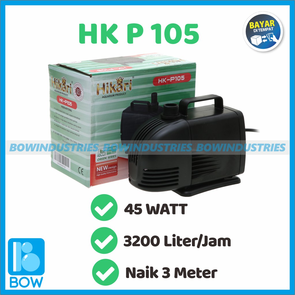 Jual Pompa Air Celup Kolam Ikan Aquarium Aquascape Akuarium Hikari Hk P