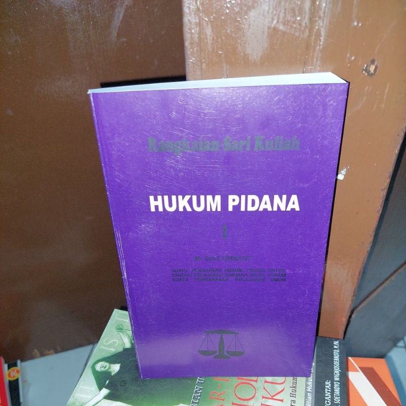 Jual Rangkaian Sari Kuliah Hukum Pidana By Drs S Utrecht Shopee Indonesia