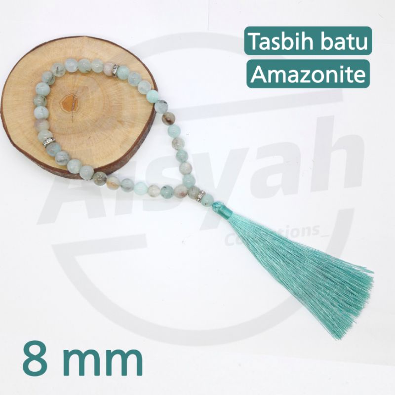 Jual TASBIH BATU AMAZONITE 33 BUTIR ORIGINAL STONE | Shopee Indonesia
