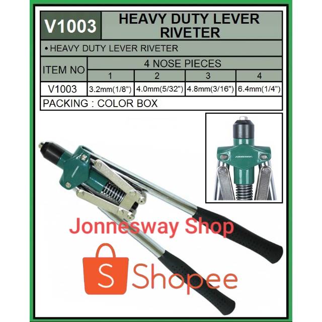 Jual JONNESWAY HEAVY DUTY LEVER RIVETER TANG RIVET JONESWAY TOOL ...