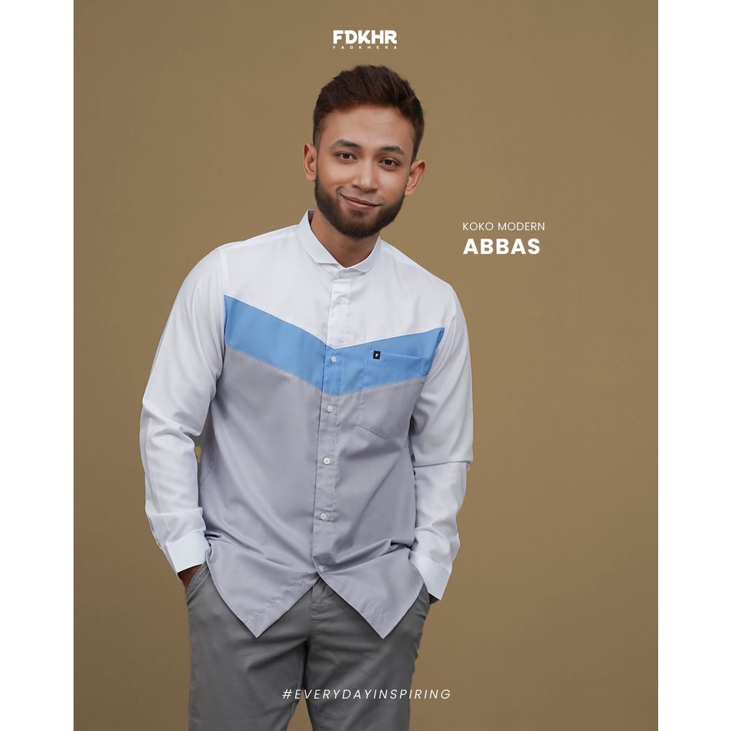 Jual Baju Koko Pria Modern Fadkhera Abbas Koko Pria Terbaru Koko Santri Koko Ustadz Koko Seragam