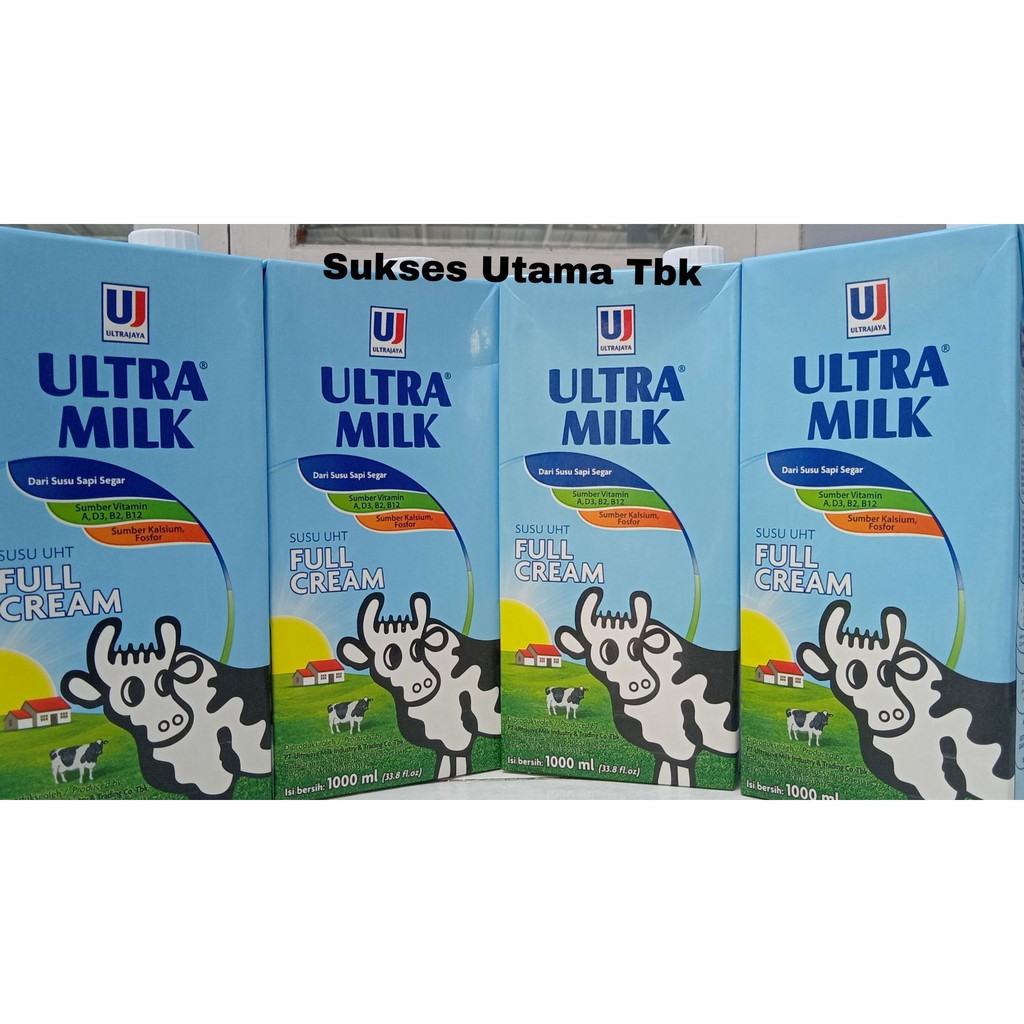 Jual Susu Uht Ultra Milk Full Cream 1 Liter Shopee Indonesia 1828