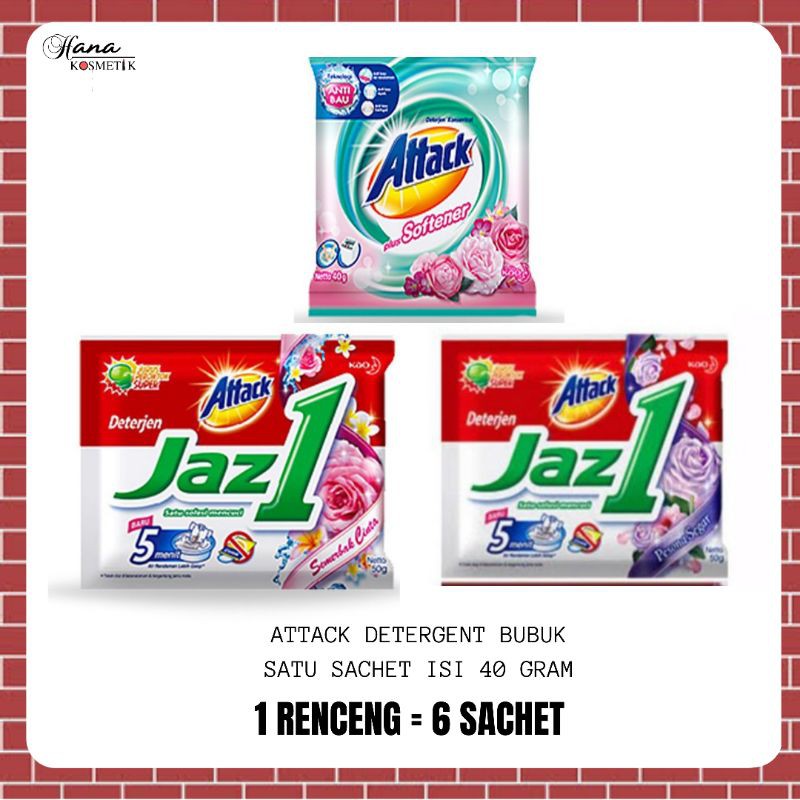 Jual [RT] ATTACK DETERGEN BUBUK RENCENG | Shopee Indonesia