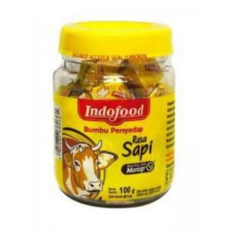 Jual Indofood Bumbu penyedap Rasa Sapi 100gram 25 cube | Shopee Indonesia