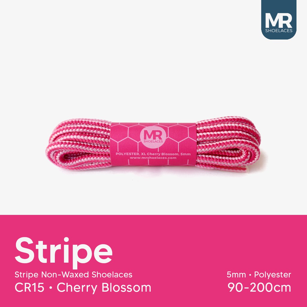 Jual MR Shoelaces CR15 Cherry Blossom (Pink) Tali Sepatu Bulat Corak ...