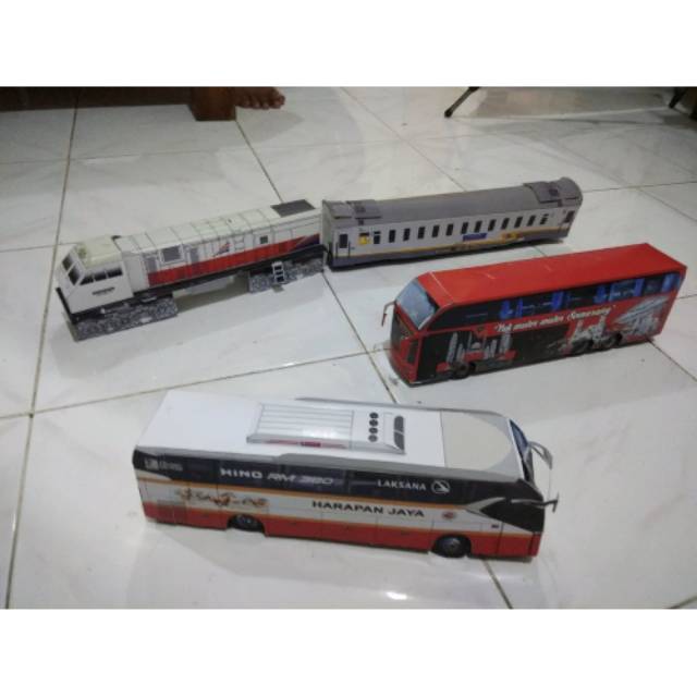 Jual Jual Pola Papercraft Bus Ataupun Kereta Shopee Indonesia