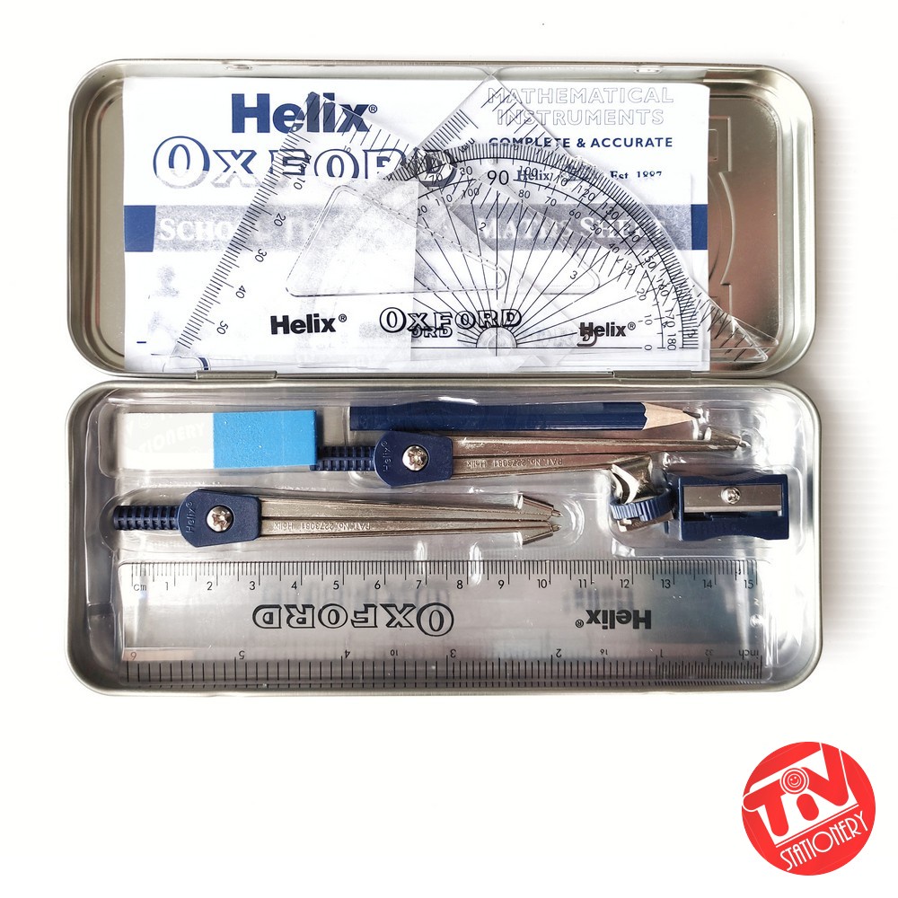 Jual Math Set Helix Oxford Jangka Busur Penggaris Segitiga Siku