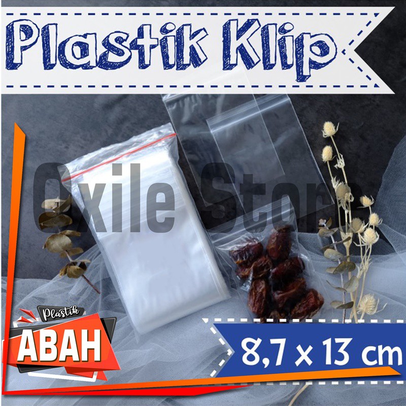 Jual Plastik Klip 87x13cm List Putih List Merah Isi 100 Pcs Plastik