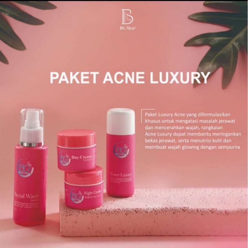 Jual PAKET ACNE LUXURY BG SKIN SKINCARE Shopee Indonesia