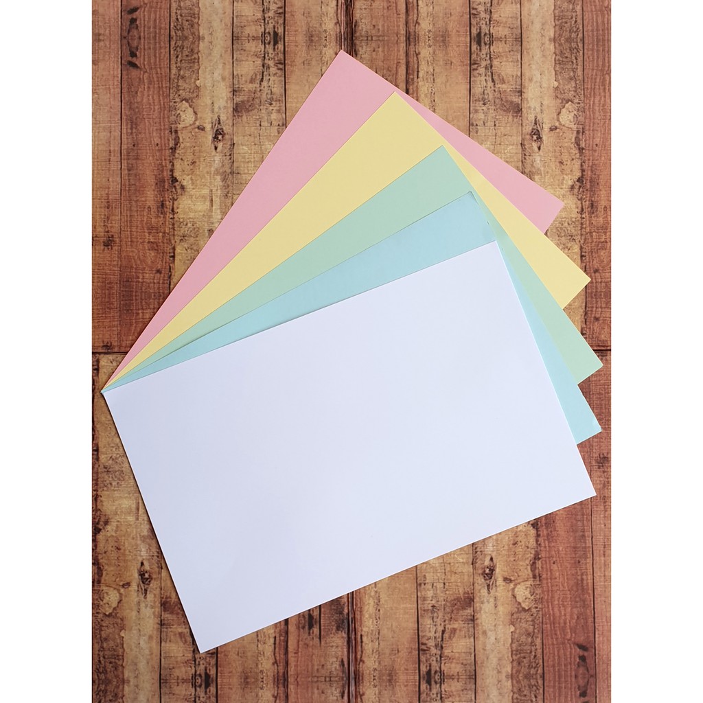 Jual 100 Lembar Kertas Cover Jilid Manila F4 Brief Card Bc Warna