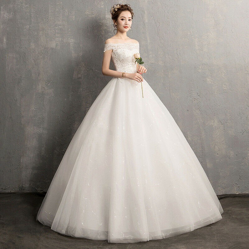 Jual gaun wedding korean beaded renda ballgown | Shopee Indonesia