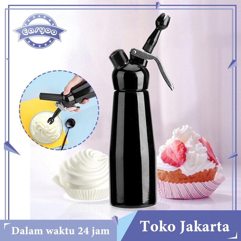 Jual 500ml Whip Cream Dispenser Aluminum Alloy Whipping Cream Semprot ...