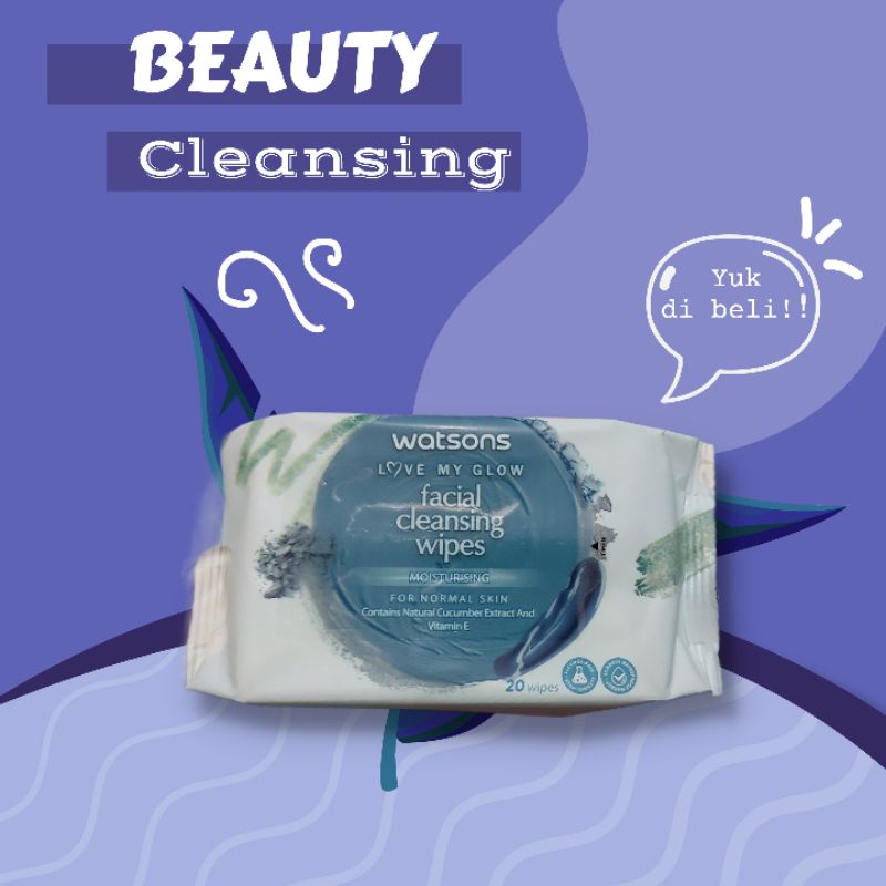 Jual Watsons Facial Cleansing Wipes (Moisturising) Shopee Indonesia