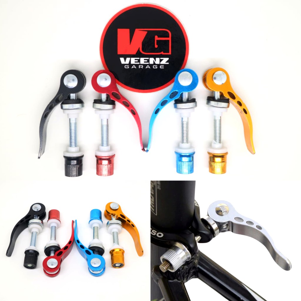 Jual Baut Tiang Sadel Sepeda Seatpost Clamp Qr Quick Release Shopee Indonesia