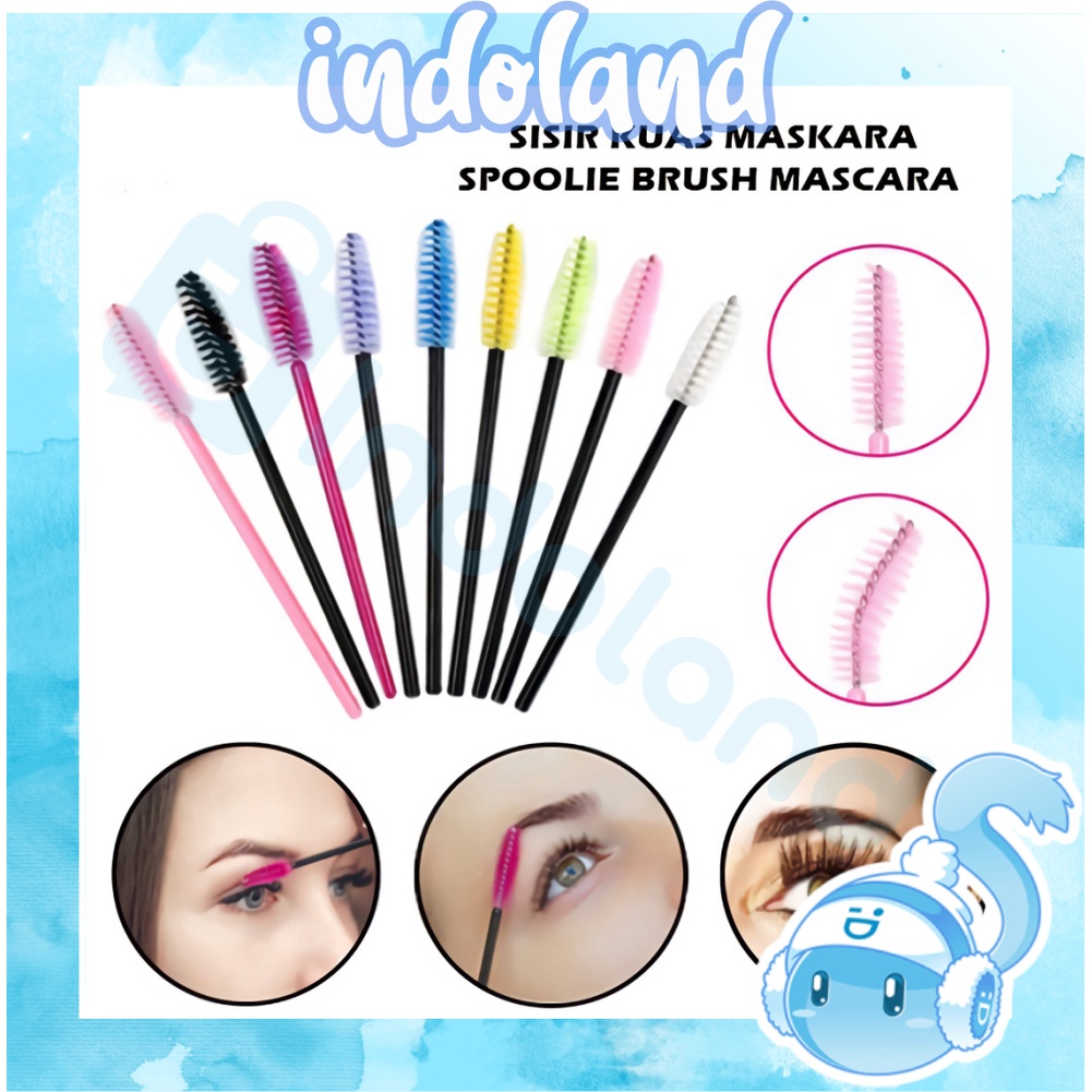 Jual ☀ INDOLAND ☀ Disposable Lip Brush/Mascara Wand Applicator