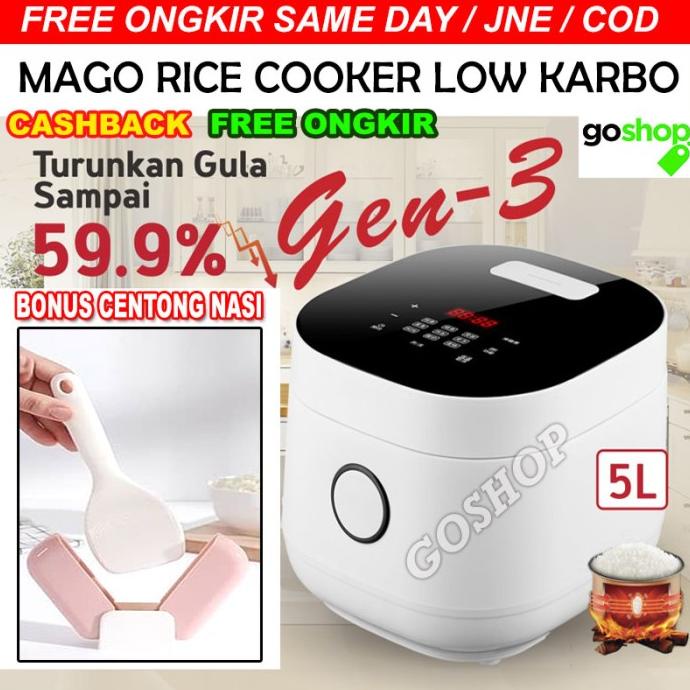 Jual Mago rice cooker gen 3 low karbo rice cooker selalu ada | Shopee ...