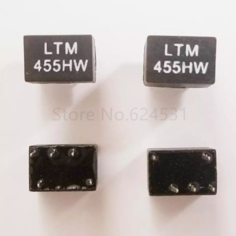 Kit 6 Filtri Ceramici 455kHz LTM455HW/EW/GW Per Walkie-Talkie, Universal Pins 3+2