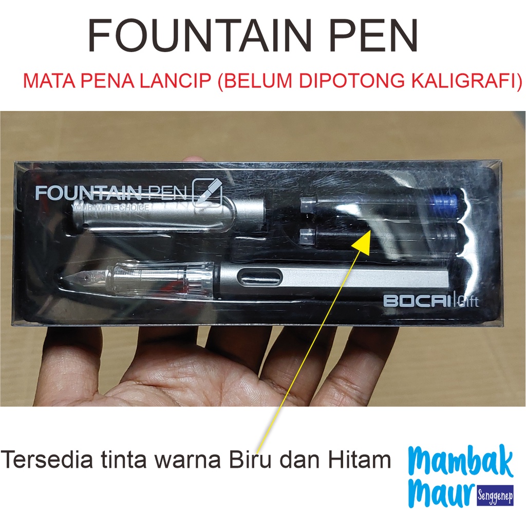 Jual PULPEN FOUNTAIN PEN BOCAI GIFT MATA PENA LANCIP 0,38mm TERSEDIA