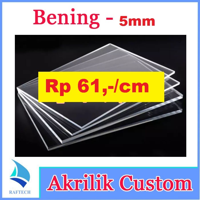 Jual Akrilik Custom 5mm Bening Clear Acrylic 5 Mm Laser Cutting Marga ...