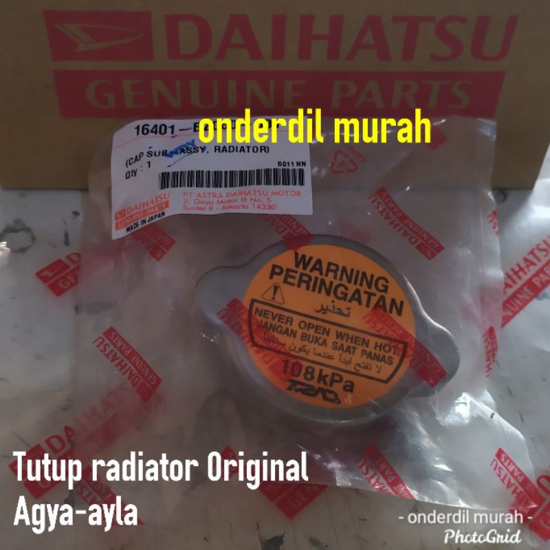 Jual Tutup Radiator Agya Ayla Original Shopee Indonesia