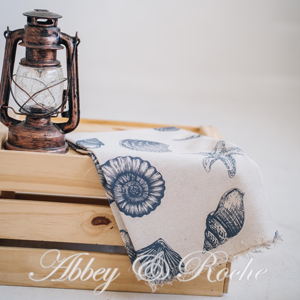 Jual Kain Kanvas Impor motif Sea Shell | Shopee Indonesia
