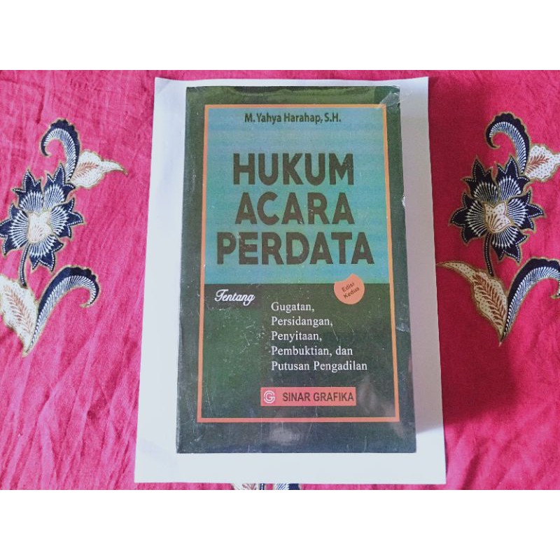 Jual Buku Hukum Acara Perdata M.Yahya Harahap SH Penerbit Sinar Grafika ...