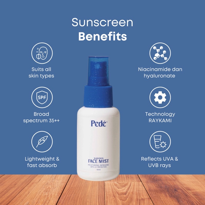 Jual PEDE Sunsceen Face Mist Shopee Indonesia
