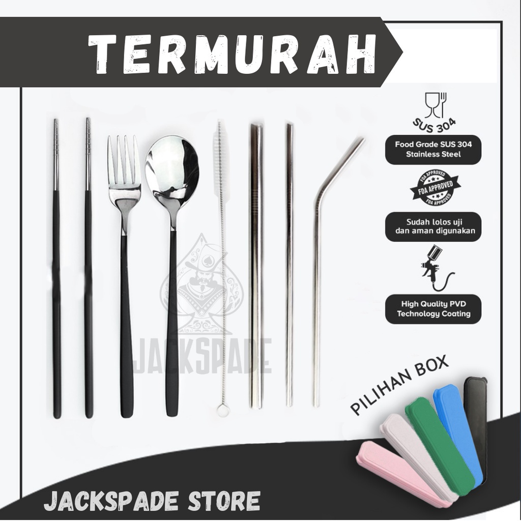 Jual 8 In 1 Set Alat Makan Korea Sujeo Matte Silver Tebal Sendok