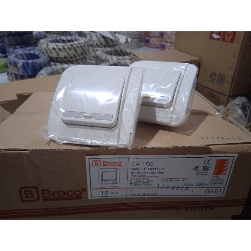 Jual Saklar IB engkel Broco Galleo White G161-55 | Shopee Indonesia