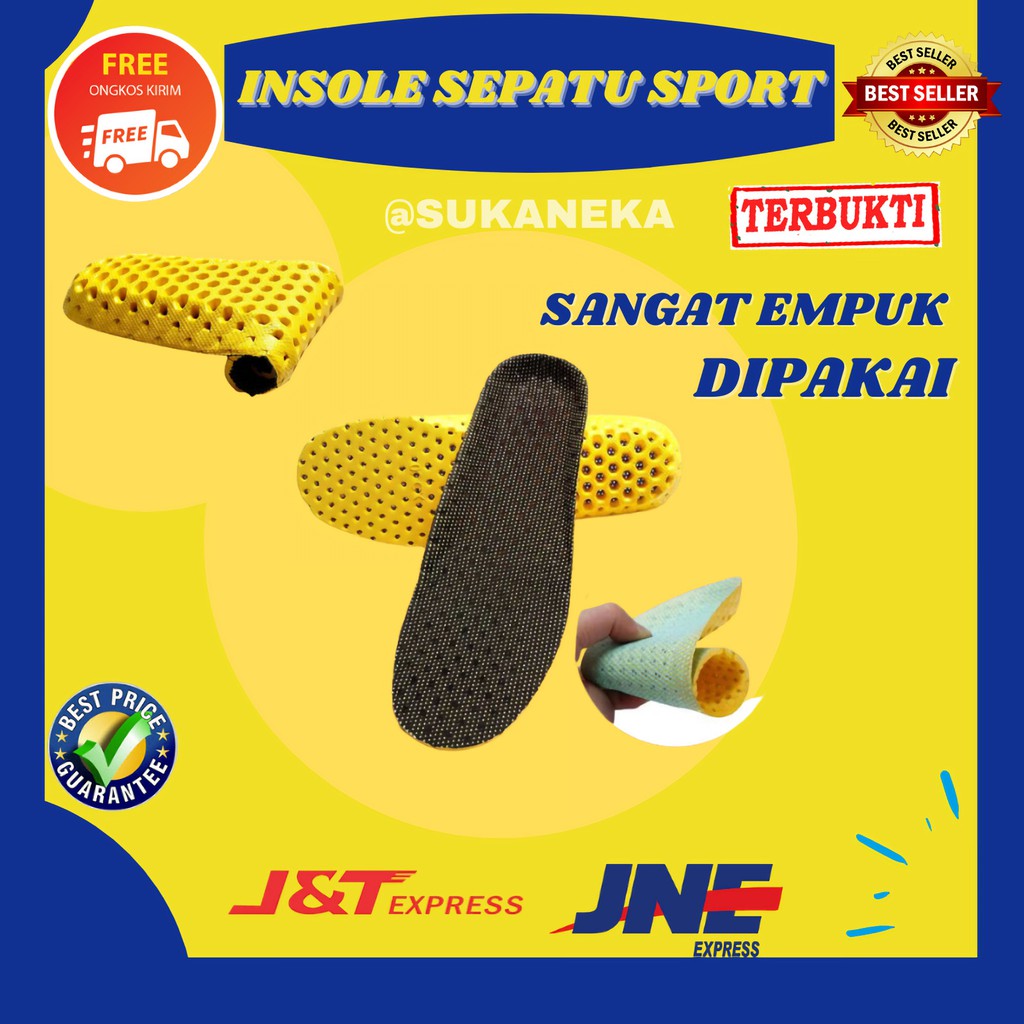 Jual Insole Sol Alas Kaki Sepatu Sport Dan Casual Bahan Empuk 1 Pasang