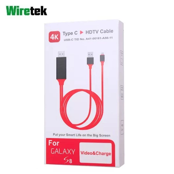 Type C to HDMI HDTV with Charging Adaptor Cable 2 meter