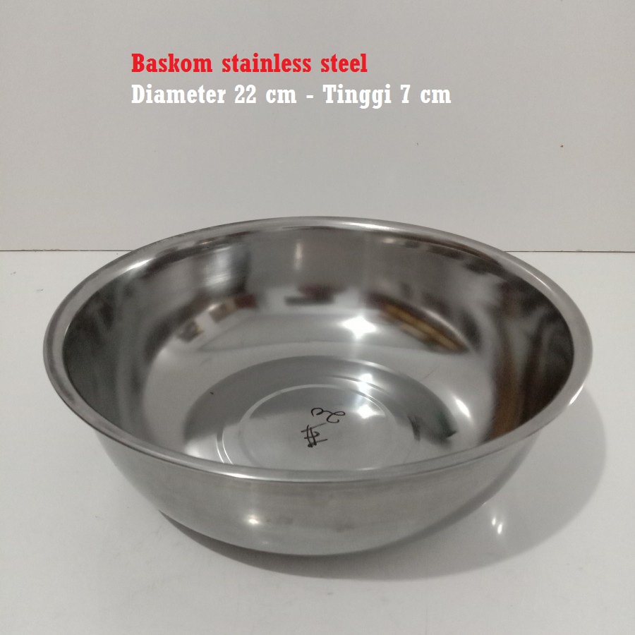 Jual baskom stainless 22 cm | Shopee Indonesia