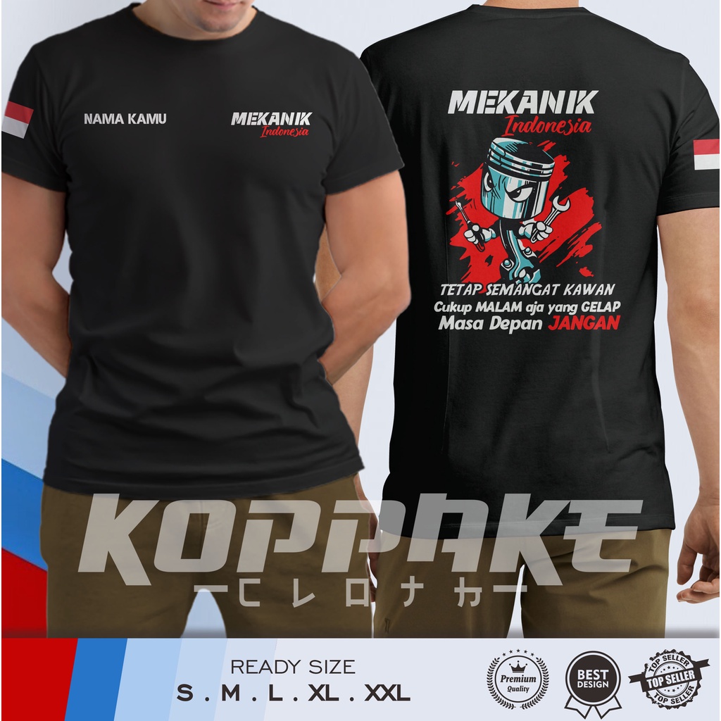 Jual Kaos Mekanik Indonesia CUSTOM Design Gratis Nama Kamu Baju ...