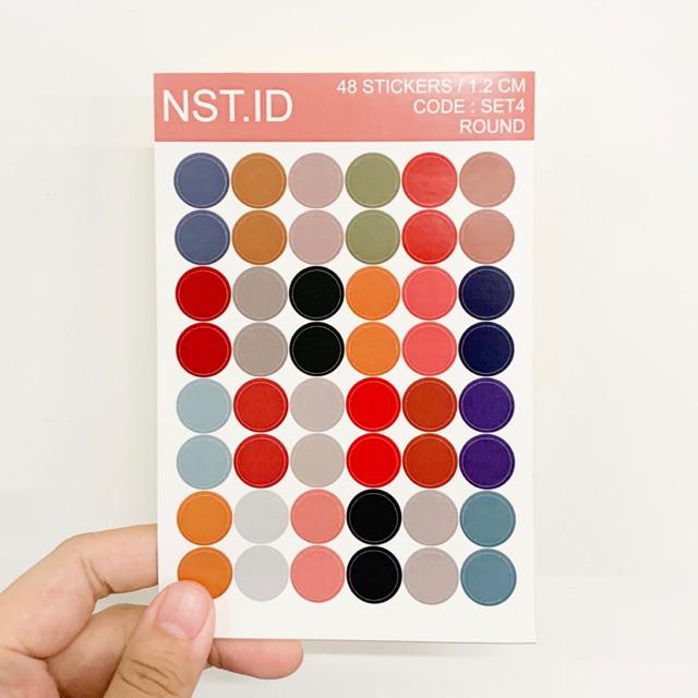 Jual STIKER DOT/BULAT COLOR PALETTE SCRAPBOOK DIY Bujo Diary Tumblr ...