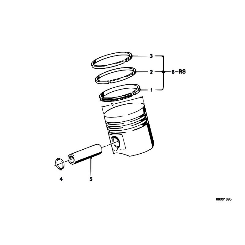 Jual Piston Engine BMW M50 Non Vanos STD Set KS Germany Shopee