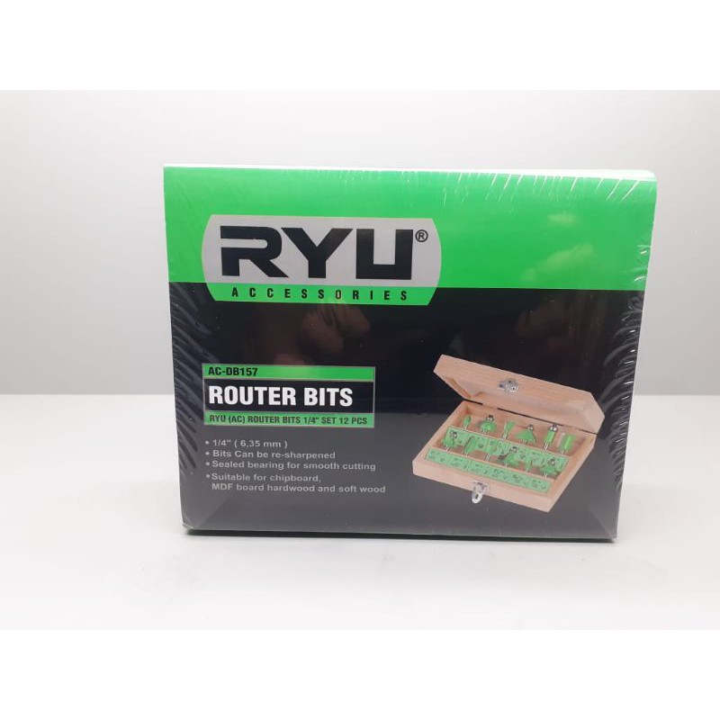 Jual mata profil ryu 12 pcs mata router mata trimer mata bor kayu ...
