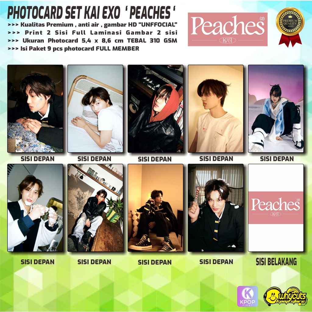 mecimashopxKAIpeaches - KAI 'Peaches' Exclusive Photo Card Preview. EXO-L,  here's a sneak peek of #KAI Exclusive Photo Card for every…