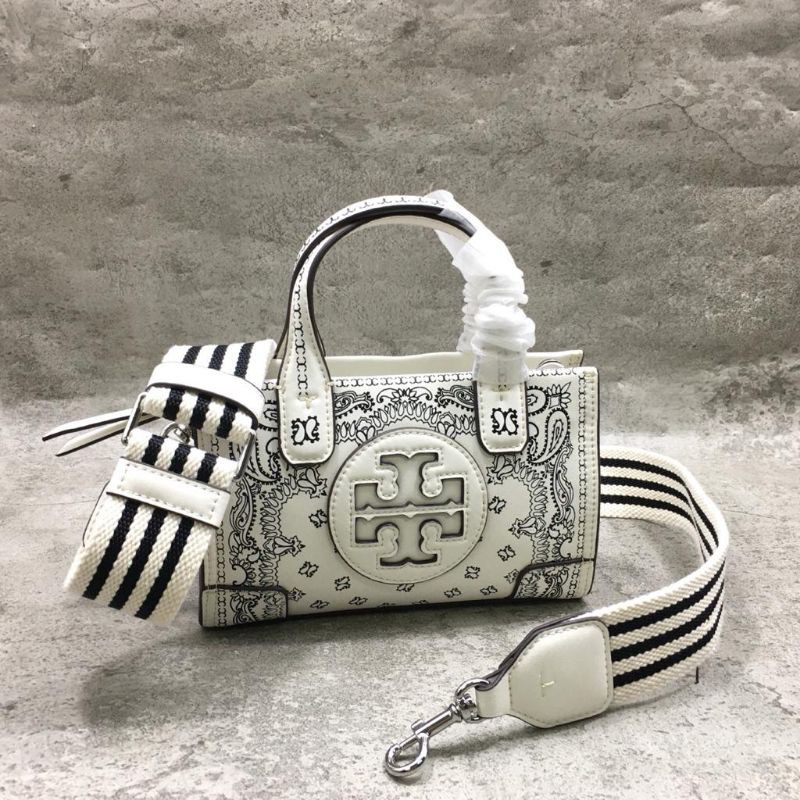 Tory burch ella printed leather micro tote bag new arrivals