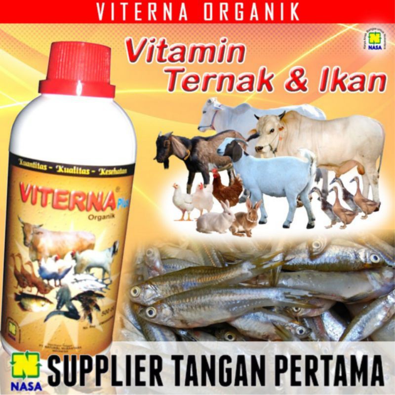 Jual Vitamin Ternak Dan Ikan Viterna Nasa Penggemuk Hewan Ternak