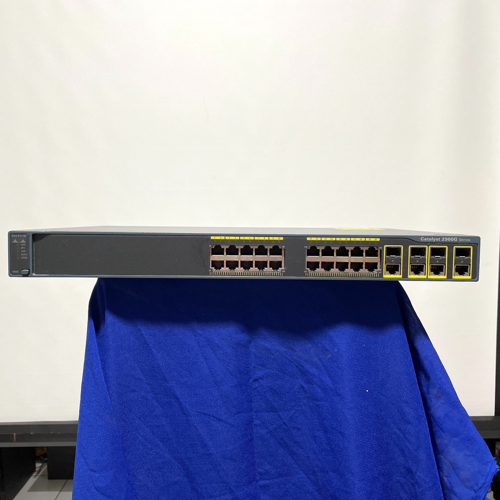 Jual switch hub cisco catalyst 2960g 24 tc l 24 port gigabit | Shopee ...
