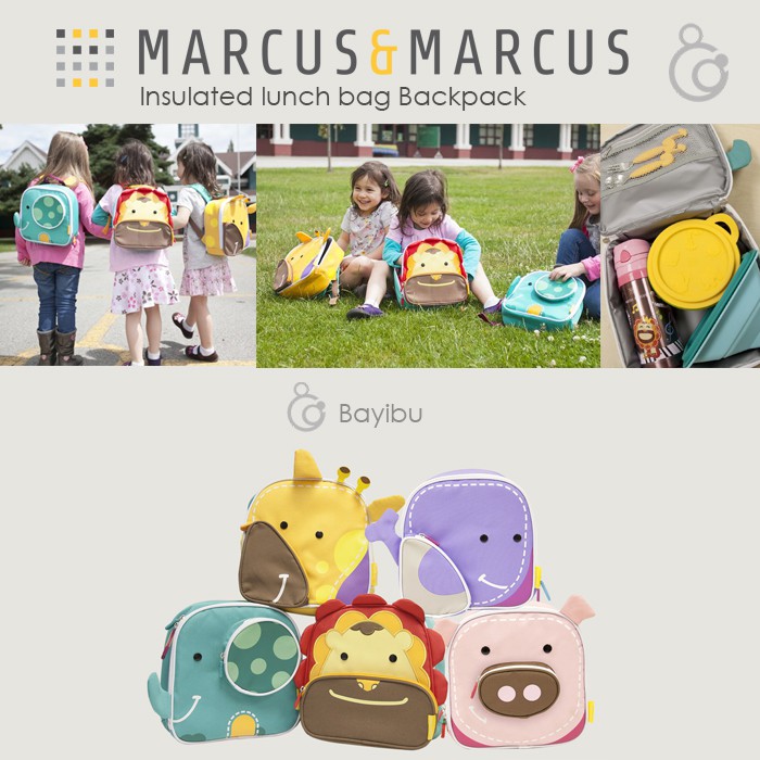 Jual Marcus and Marcus Insulated lunch bag Backpack - Tas Anak Bentuk ...