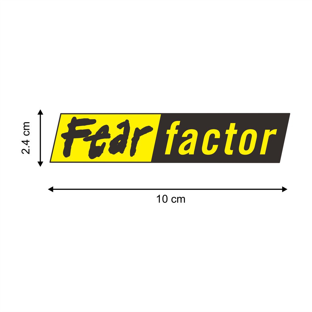 Jual STICKER VINYL MOTOR MOBIL FEAR FACTOR | STICKER MOBIL | STICKER ...