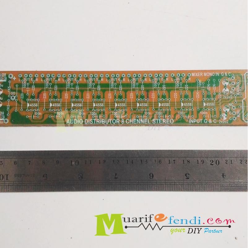 Jual PCB Audio Distributor Stereo 8 Channel 9 x JRC 4558 | Shopee Indonesia