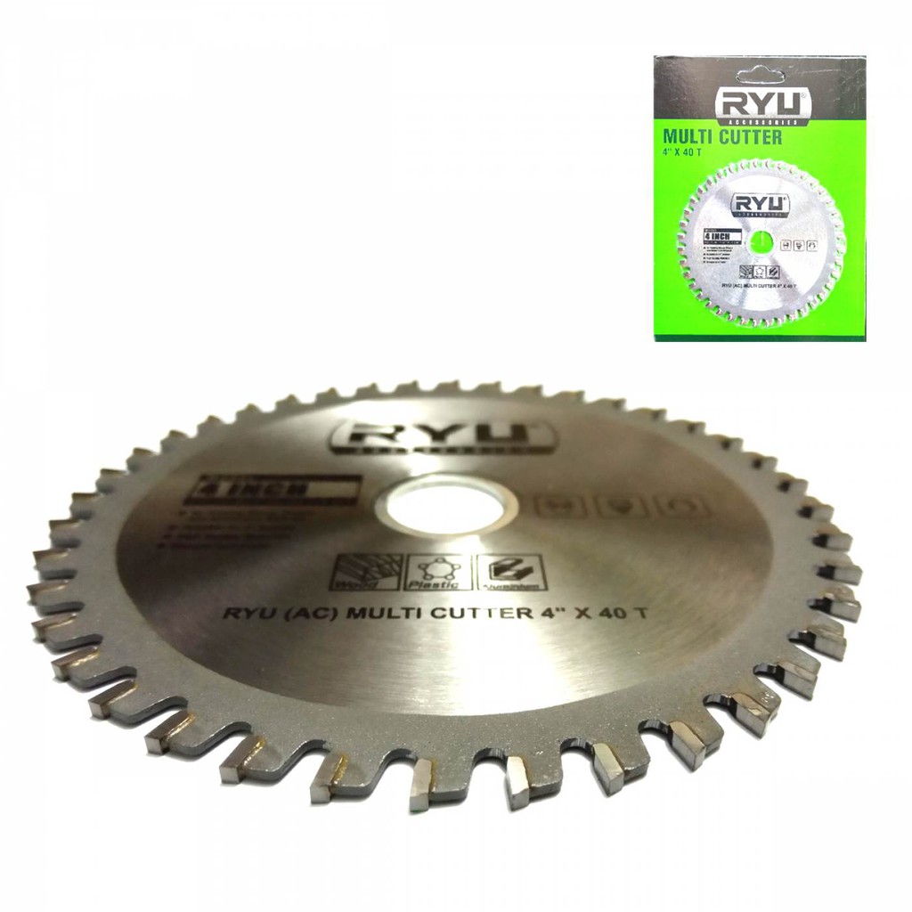 Jual RYU Multi cutter mata gergaji putar 4 inch x 40T Pemotong Pvc ...