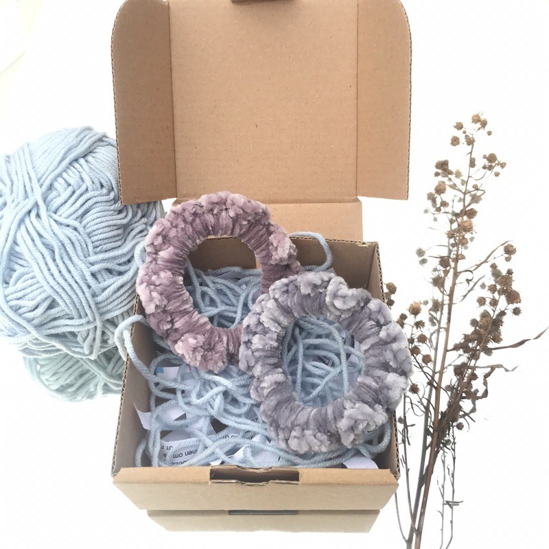 Jual SCRUNCHIE VELVET // ikat rambut // Rajut | Shopee Indonesia