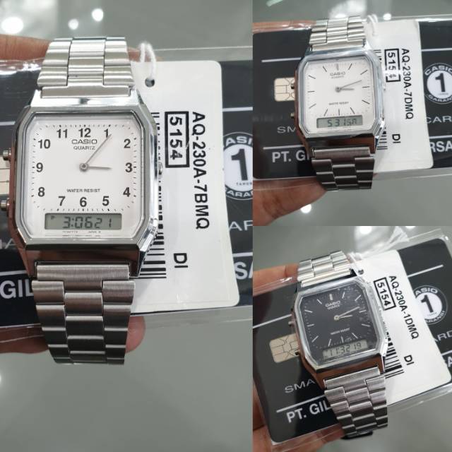 Jual Jam Tangan Casio AQ 230 A ukuran 3.3cm original harga 425.000 ...