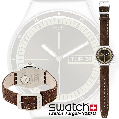 Jual jam tangan / Watch_Id SWATCH ORIGINAL YGS761 cotton target ...