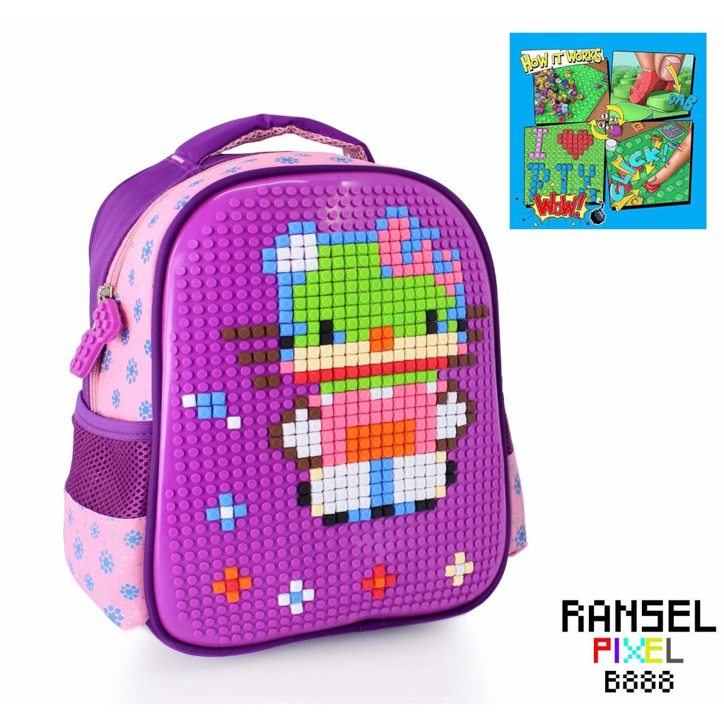 Jual RANSEL PIXEL KODE B888 | Shopee Indonesia
